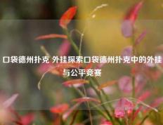 口袋德州扑克 外挂探索口袋德州扑克中的外挂与公平竞赛
