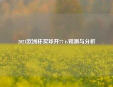 2021欧洲杯买球开77 tv预测与分析
