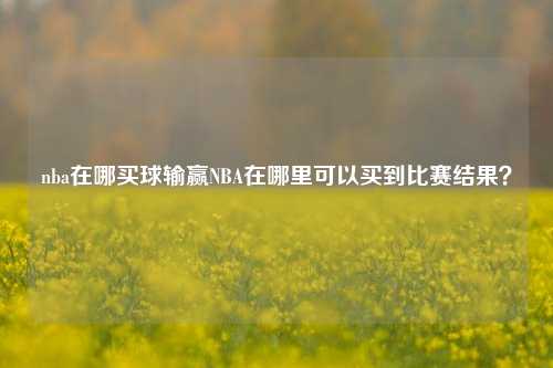 nba在哪买球输赢NBA在哪里可以买到比赛结果？