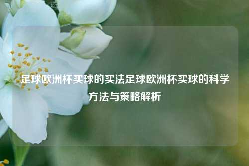 足球欧洲杯买球的买法足球欧洲杯买球的科学方法与策略解析