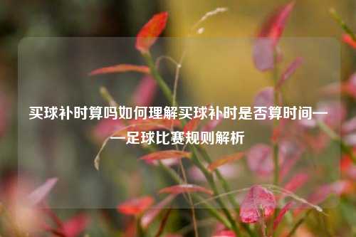 买球补时算吗如何理解买球补时是否算时间——足球比赛规则解析